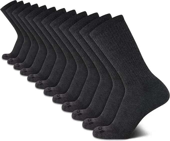 12 pairs of performance cushioning, comfortable and breathable socks, hiking socks, running socks, sports socks (38-44)