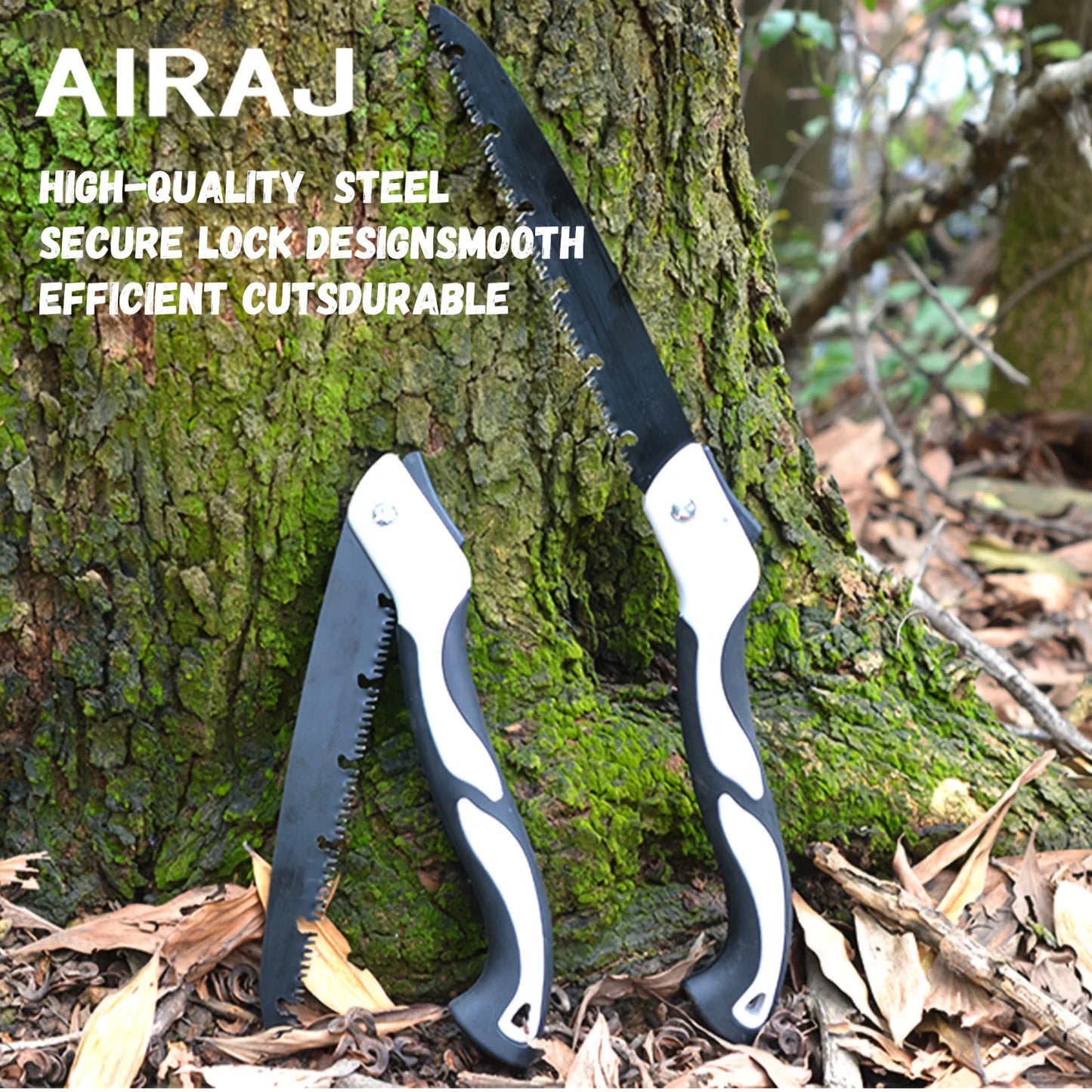 AIRAJ 3PCS Woodworking Folding Saw Multifunction Cutting Wood Sharp Camping Garden Prunch Saw Tree Chopper KnifeHand Tools,Suita