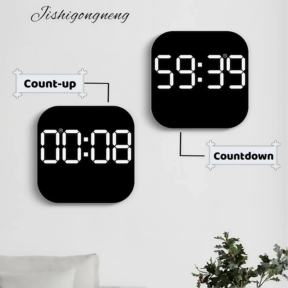 LED Digital Wall&Desk Alarm Clock – Dimming/Date/Day of Week/Temp Display,Home Decorations Item,Battery or USB Powered