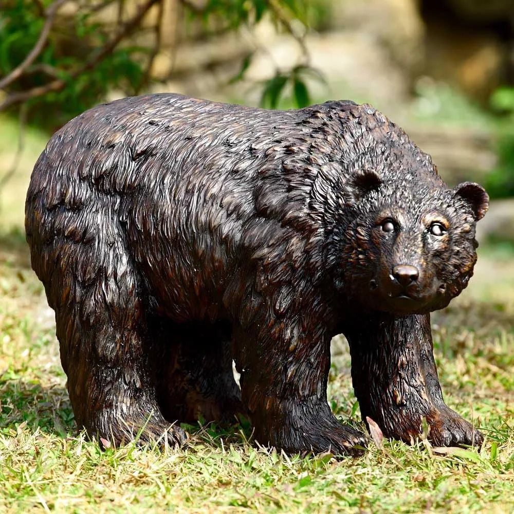 Garden Statue: Black Forest Inspired Bear