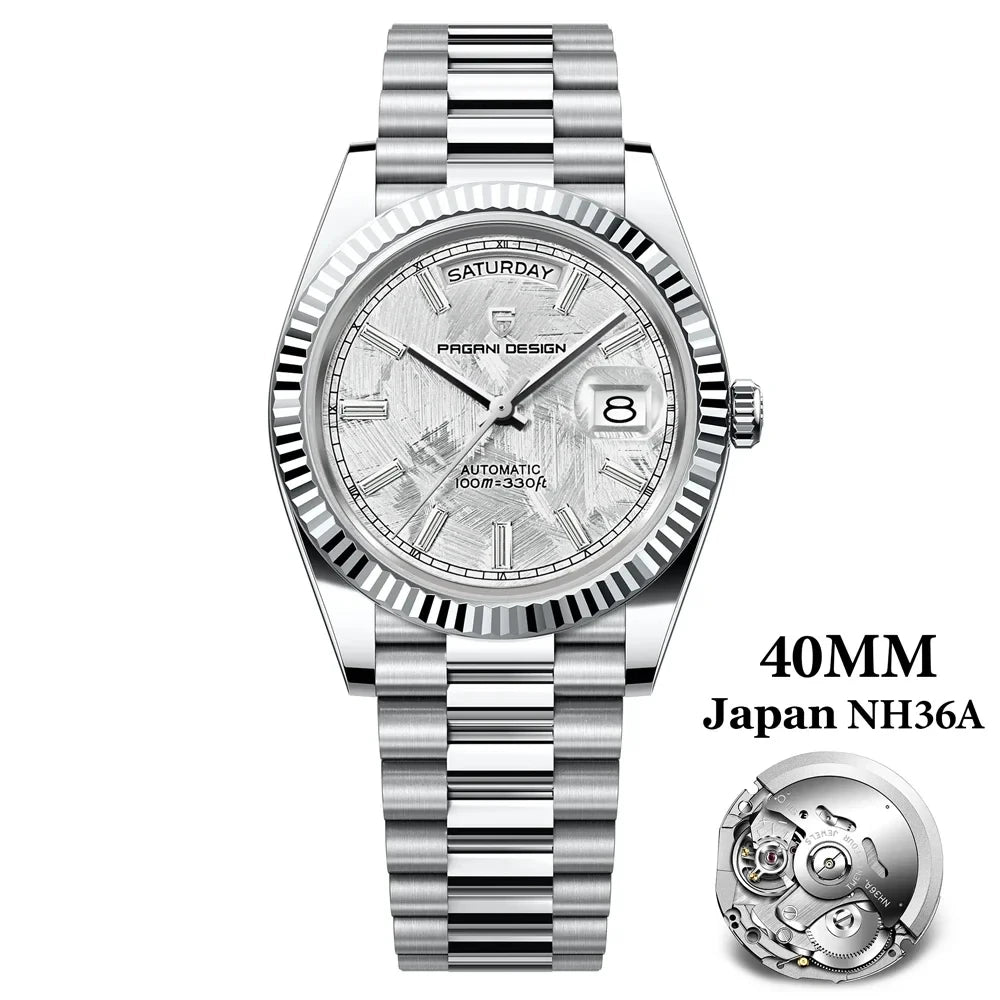 PAGANI DESIGN DD40 Men's Watches 2025 Top Luxury Automatic NH36A Mechanical Wristwatches AR Sapphire Mirror Watch For Men Clock