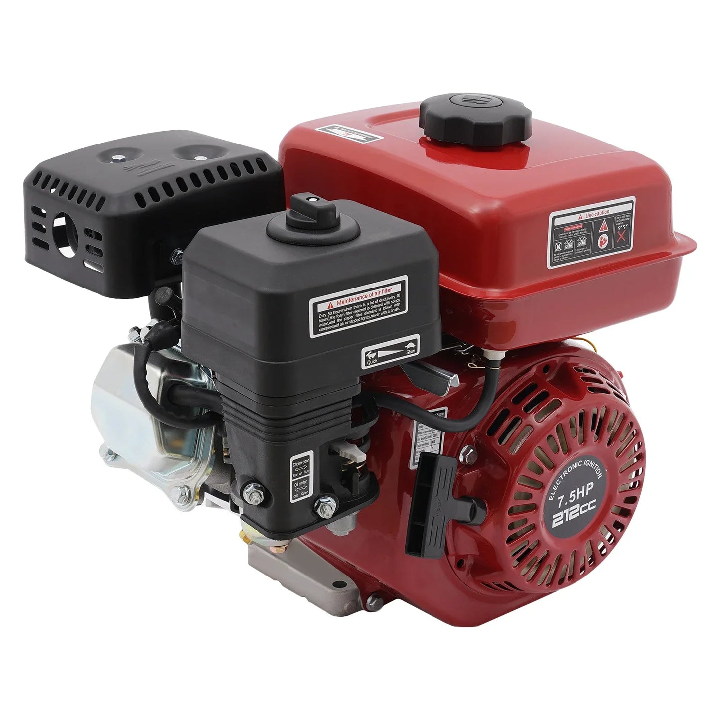 4-Stroke Diesel Engine Single Cylinder Air-Cooled Diesel Motor with Large Fuel Tank, Vertical Shaft Horizontal Diesel Engine