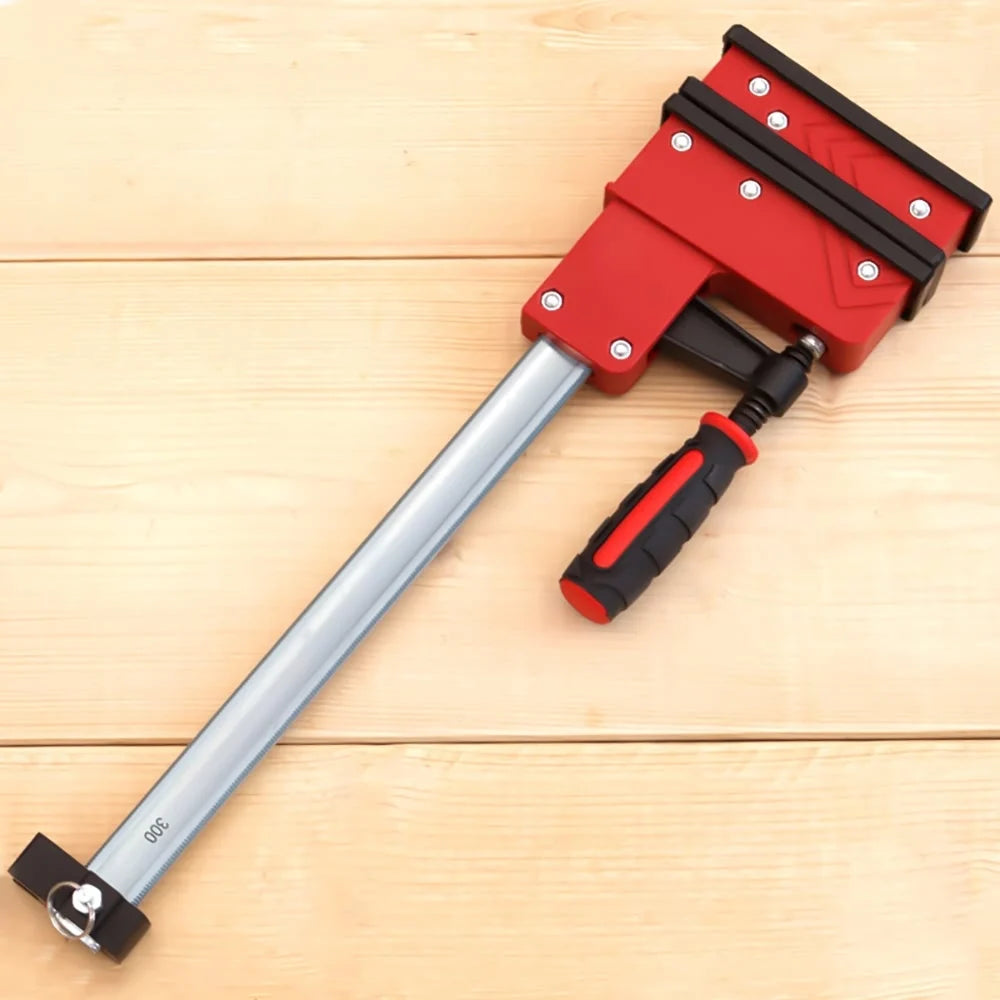 2pcs/set Heavy-duty Parallel F Clamps Bar Clamps 400mm Length 95mm Throat Depth 700KG Clamp Force for Woodworking Metalworking