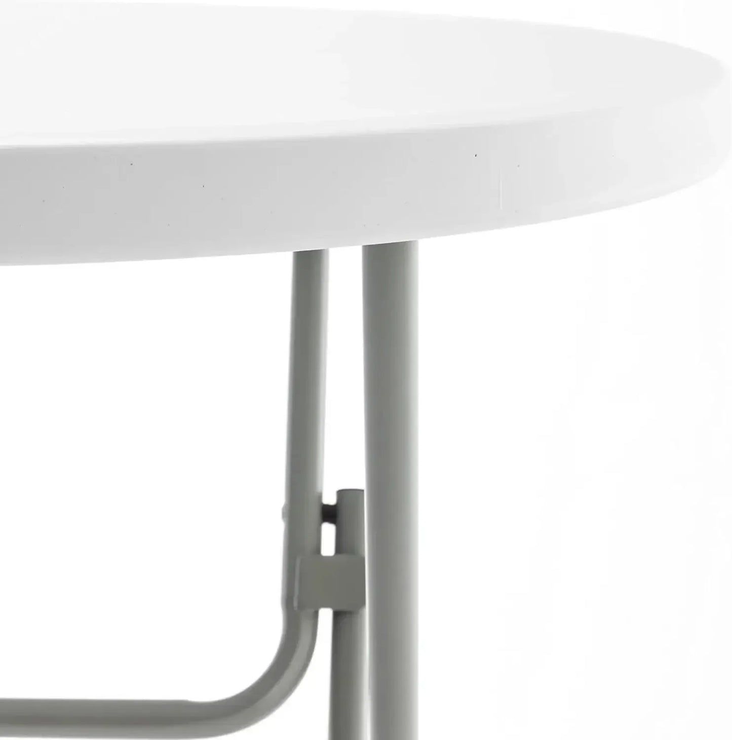 32" Round 43" Bar Height White Granite Plastic Folding Portable Commercial Banquet Card Coffee Dining Table for Wedding Party