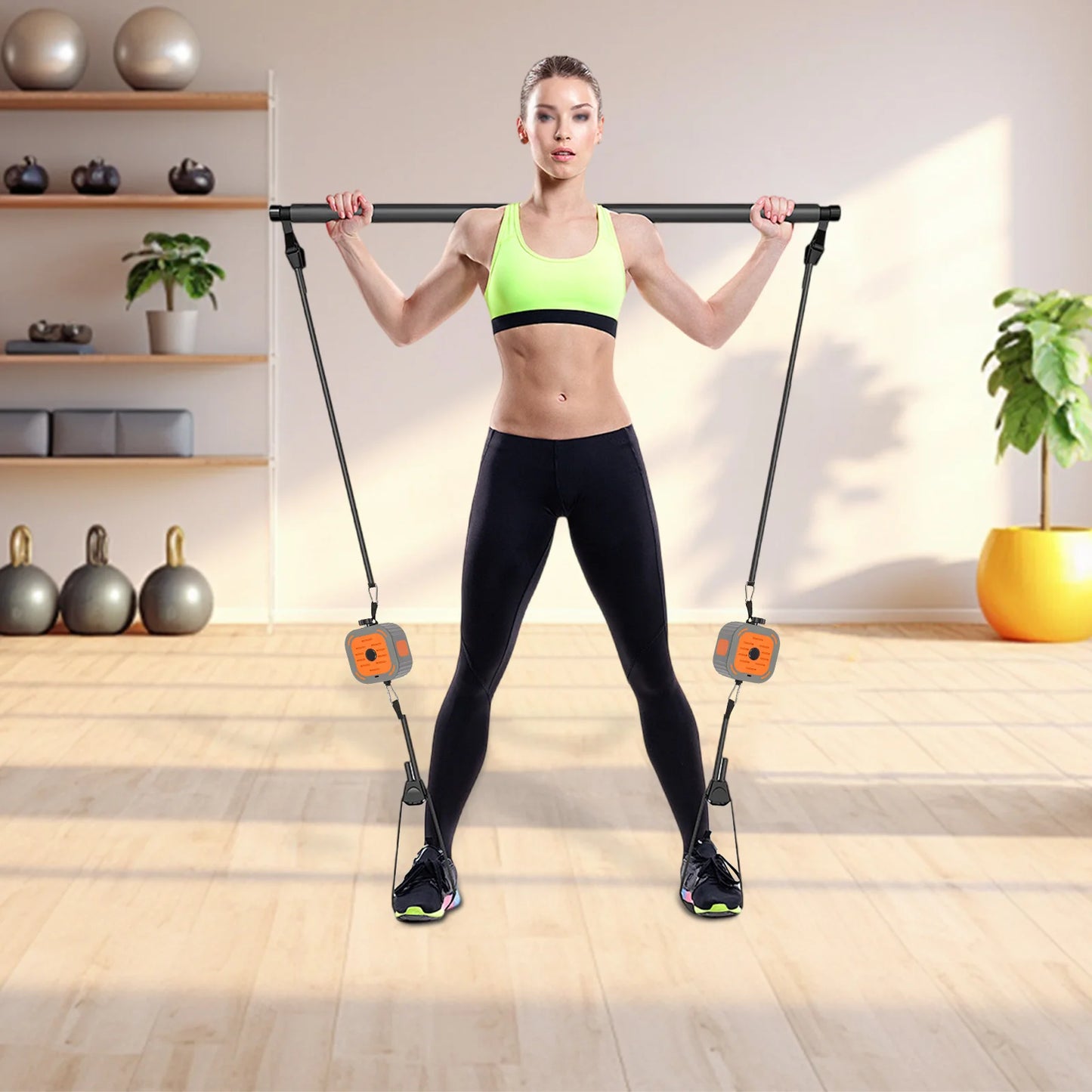 Portable Strength Training Pump for Home Gym & Travel: Compact Design with Carry Bag