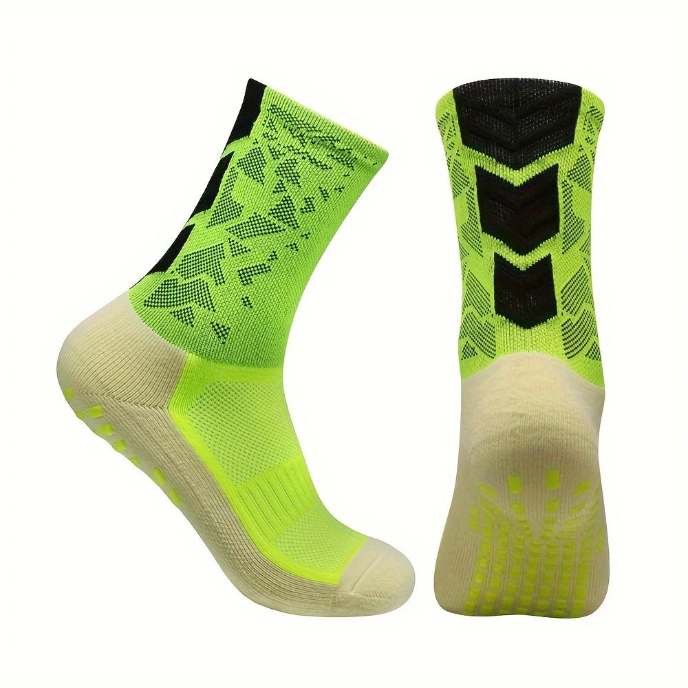 5 pairs of socks, men's long socks, adhesive socks, anti odor and sweat absorbing sports long socks
