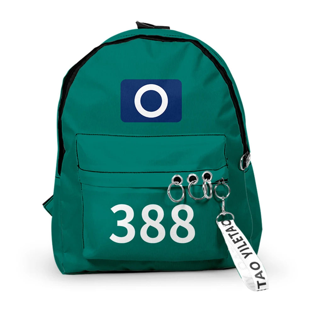 Unisex Solid Printing School Handbags Korea Game Season2 Shoulder Bags Student Large Capacity Outdoor Sports Daypacks