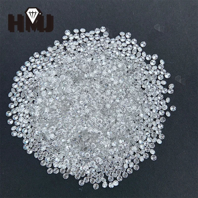Loose Moissanite Stone Small Size Round Shape 0.8-2.9mm 1 Carat D Color VVS1 Clarity Excellent Cut for Jewelry Making Beads
