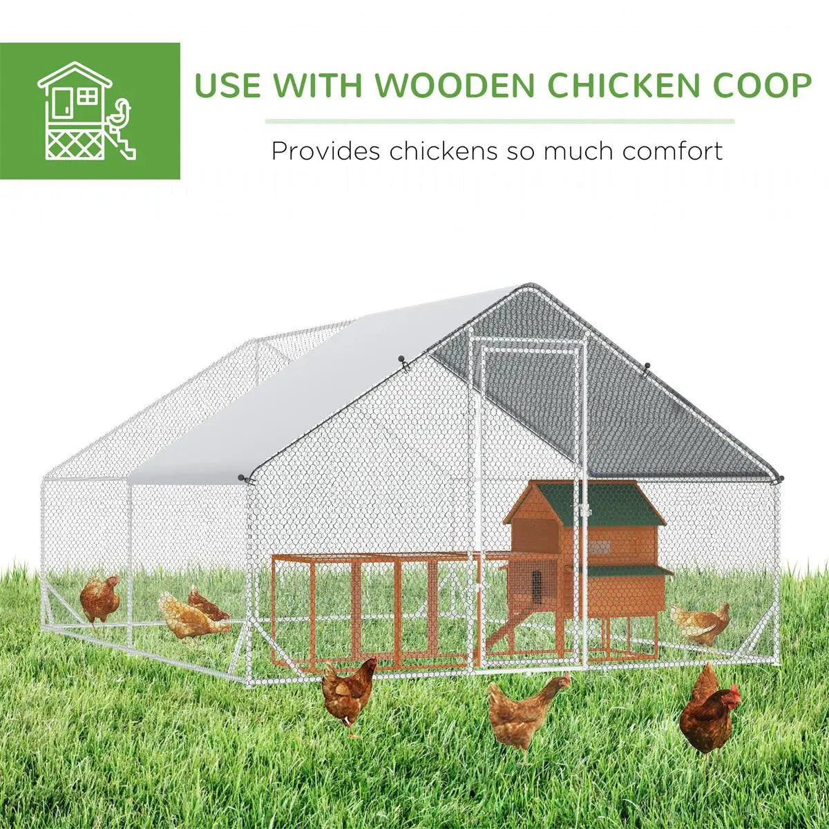 Decorative Metal Chicken Art for Garden & Home - Rustic Outdoor Decor Figure