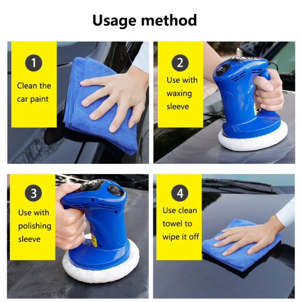 Portable Electric Car Polisher 12V Auto Beauty Polishing Waxing Machine Car Scratch Repair Tool Kit Floor Polishing Detailing