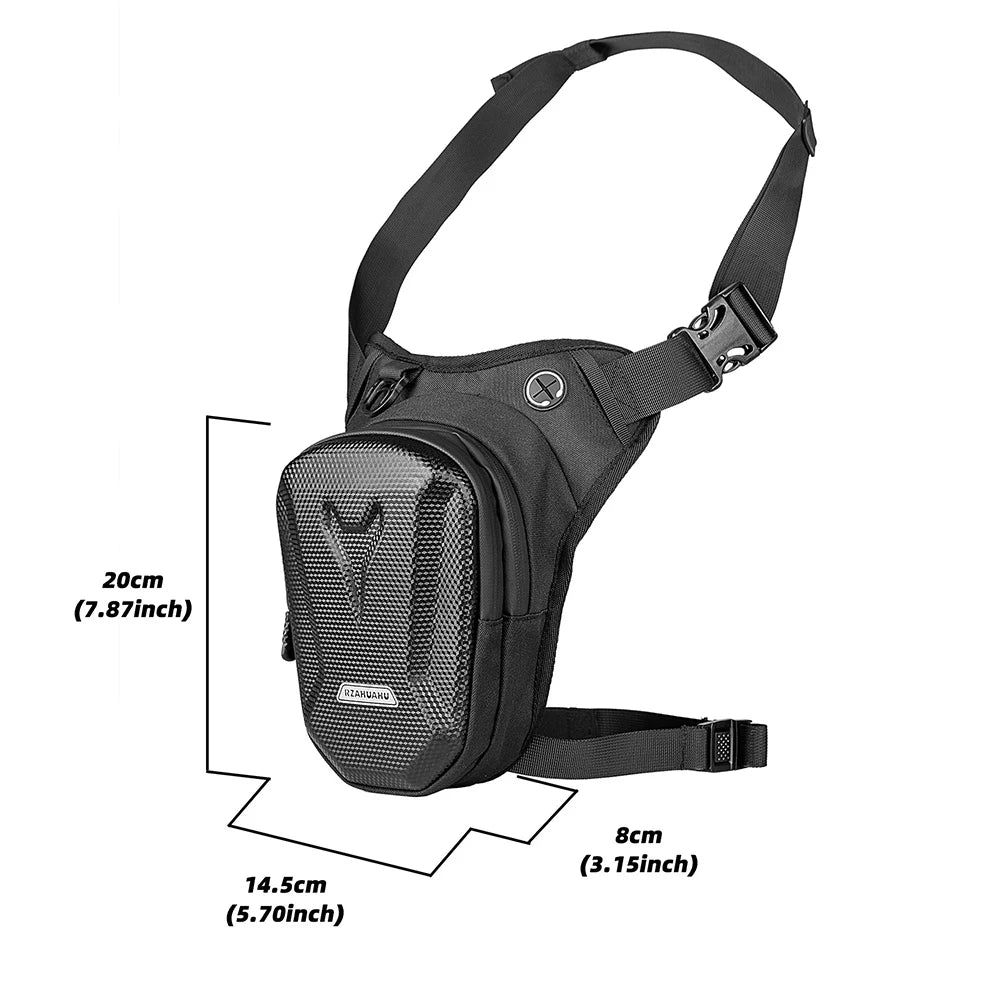 EVA Hard Shell Leg Bag Motorcycle Waist Bag Hip Bum Pack Leg Side Bag Waterproof Motorcycle Bag Backpack Outdoor Riding Cycling