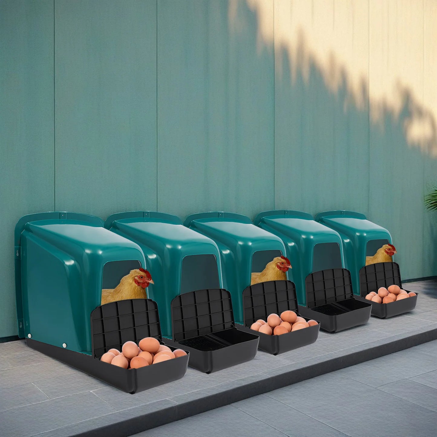 5PCS Chicken Nesting Box Ventilated Chicken Laying House Egg Collection for Chicken Coop Home Farmhouse