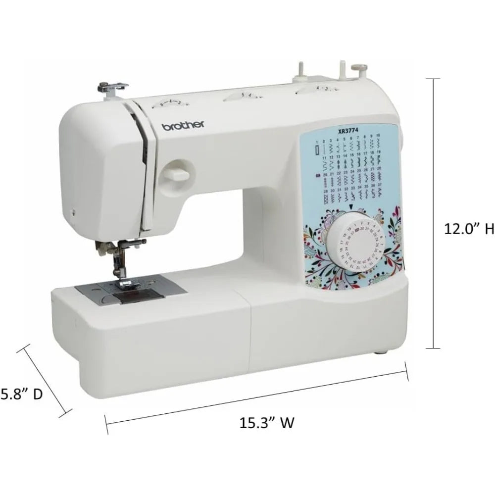 Sewing and Quilting Machine, XR3774, 37 Built-in Stitches, Wide Table, 8 Included Sewing Feet