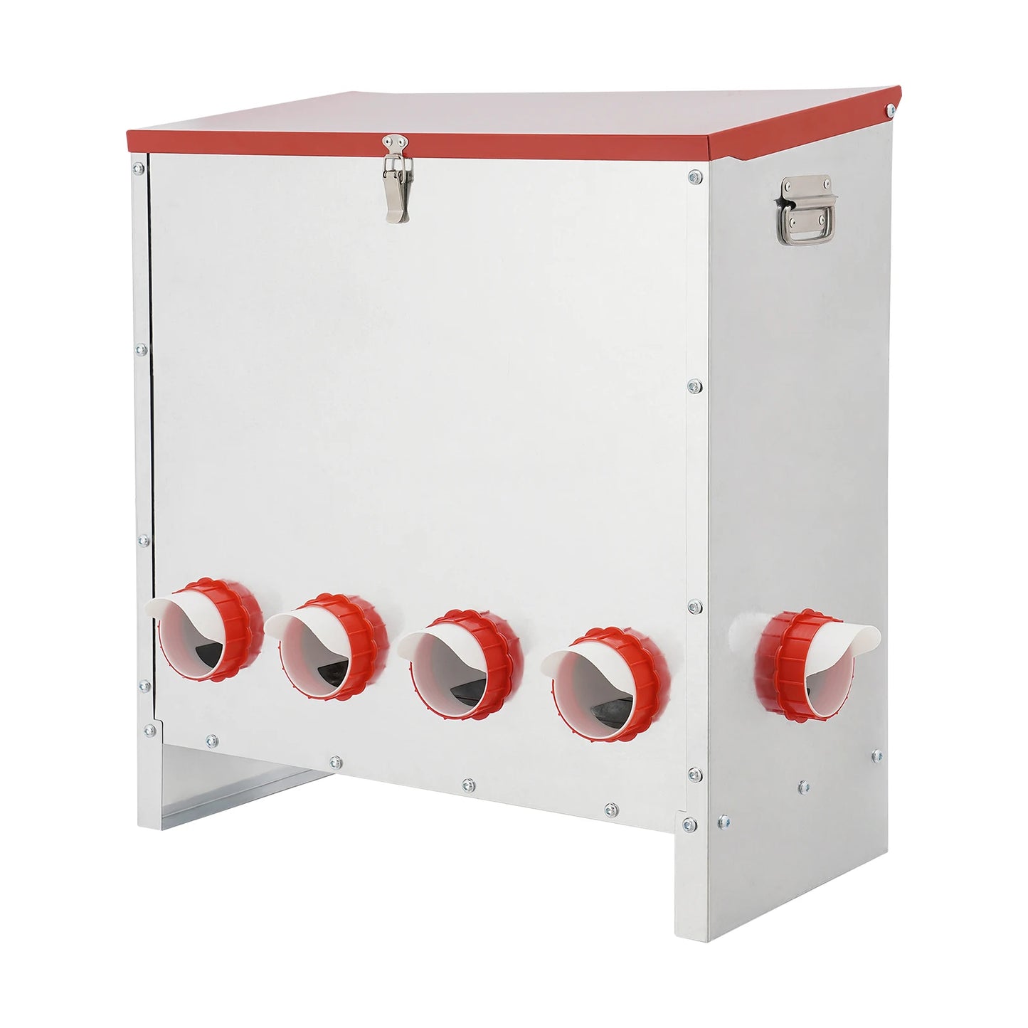 10-Hole Large Capacity Chicken Feeder 66.14 Lbs For Poultry Feeder for Chickens Ducks Turkeys Outdoor Farm