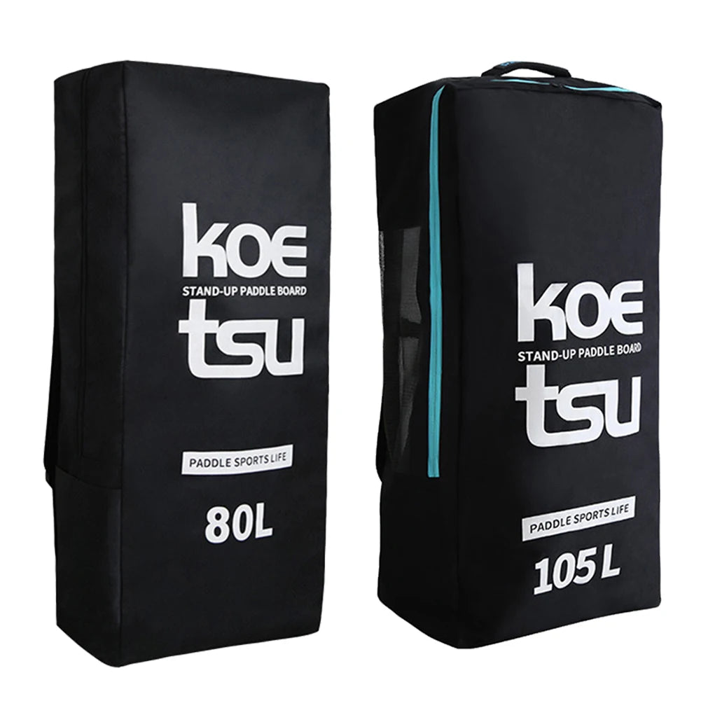80L/105L Surfboard Backpack Oxford Portable Paddle Board Bag Carrier with Side Small Pocket Large Capacity Surfing Accessories
