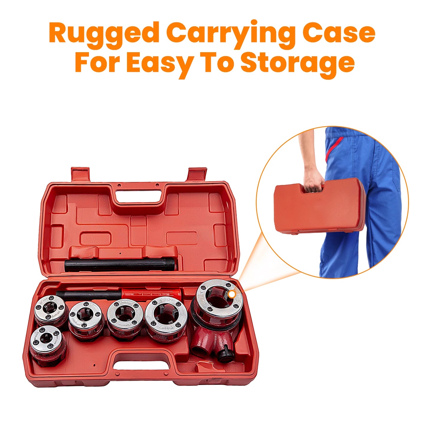 Ratchet Pipe Thread Threader Die Handle Tool Pipe Thread Dies Handle Threading