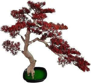 3ft(43in) Artificial Bonsai Tree Juniper Faux Plants Indoor Big Fake Plants Decor with Ceramic Pots for Home Table Office Desk B