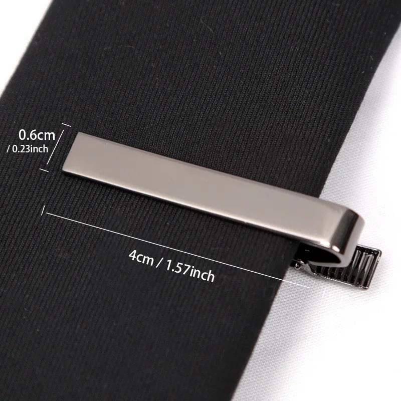Tie Clips Gold Colour Fashion Ties for Men Gifts Metal Simple Bar Clasp Practical Necktie Accessories Tie Pin Mens Collar Clip