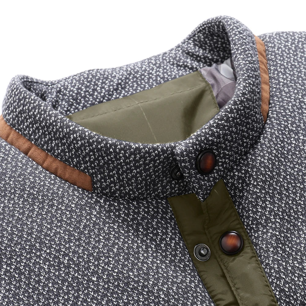 Men's Jackets Winter Warm Bomber Quilted Coat Lightweight Business Casual Button Down Clothing Waterproof Warm Jackets US Size