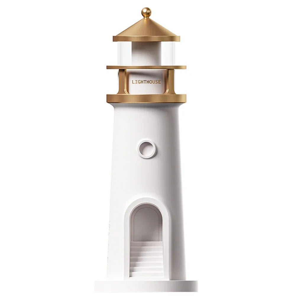 Romantic Lighthouse Projection Light Small Night Light Creative Desktop Atmosphere Light for Bedroom Living Room