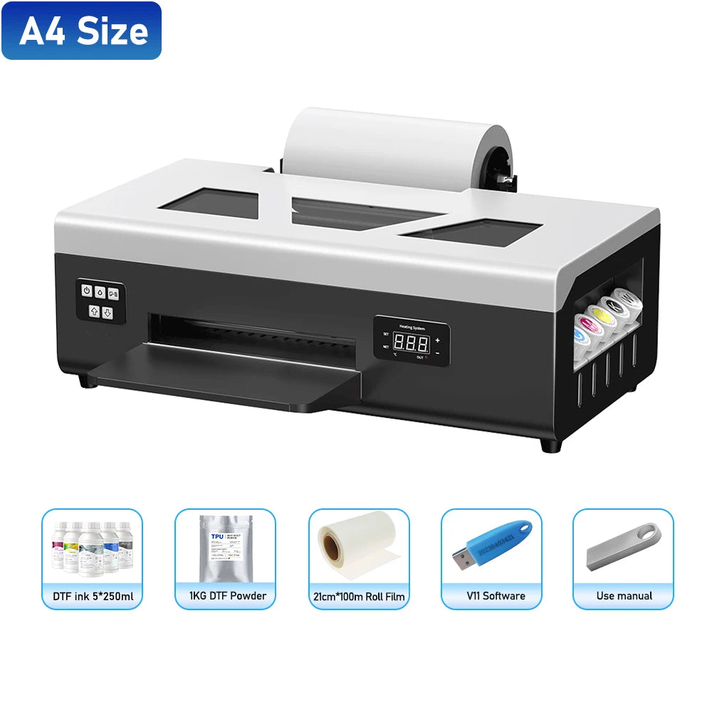 A3 DTF Printer/A3 XP600 DTF Printer/A4 L805 DTF Printer Printing Machine For T-shirt For Metal Wooden Direct Transfer Printer