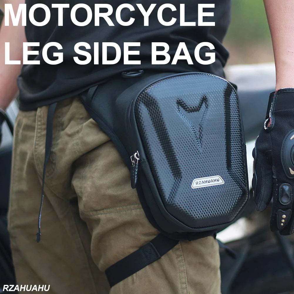 EVA Hard Shell Leg Bag Motorcycle Waist Bag Hip Bum Pack Leg Side Bag Waterproof Motorcycle Bag Backpack Outdoor Riding Cycling