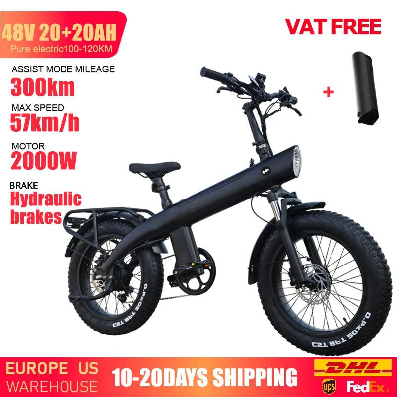 HUANCI Q3 electric bike 48V 20AH electric bikes 20 Inch ebike for adults Mountain e bike Electric Bike Electric Bicycle ebikes