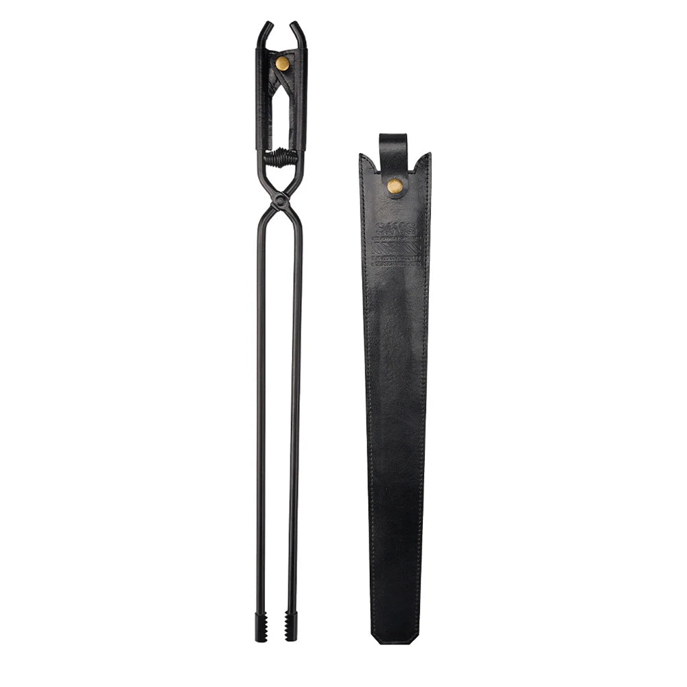 New Outdoor Camping Fire Poker Thickened Anti-scald Carbon Steel Fire Poker Picnic BBQ Lightweight Portable BBQ Tools