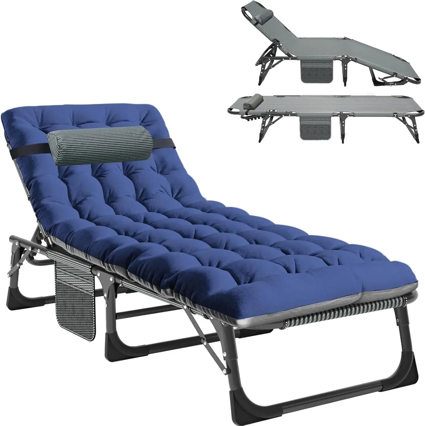 Folding Bed with Mattress, Cot Size Foldable Guest Beds, Hideaway Cot for Adults, Portable Fold up Bed with Adjustable Positions