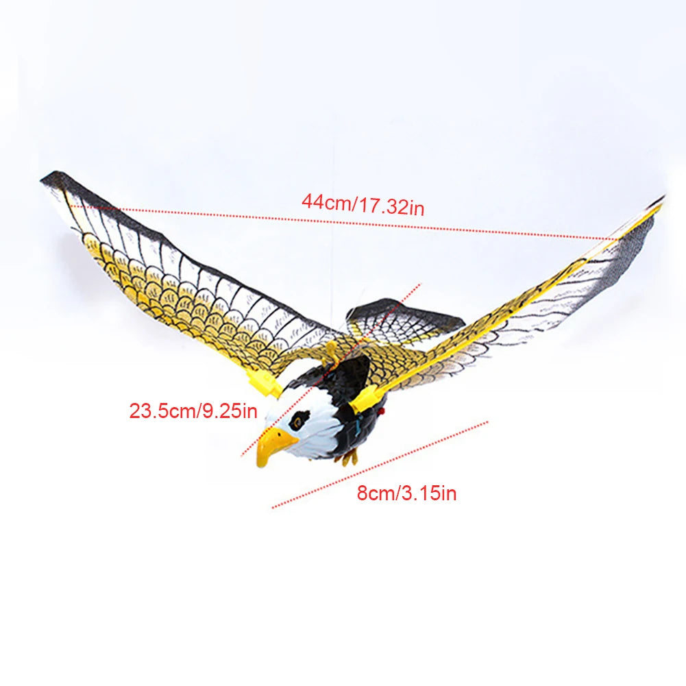 Bird Scarer Hanging Eagle Natural Enemy Pest Deterrent Scarecrow Outdoor Falcon Decor Flying Bird Repellent Scarer Garden Decor