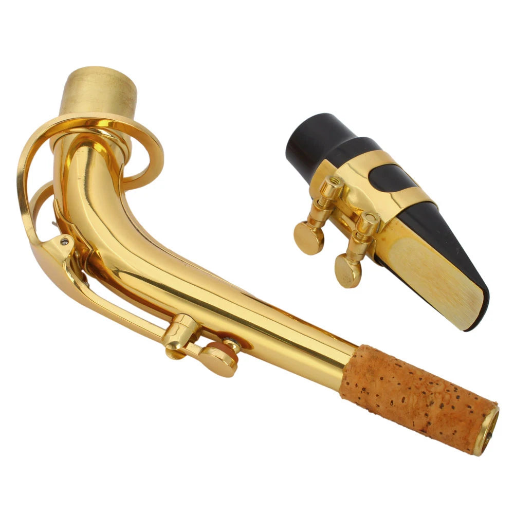Eb Alto Saxophone Brass Lacquered Alto Sax Wind Instrument with Carry Case Gloves Straps Cleaning Cloth Brush