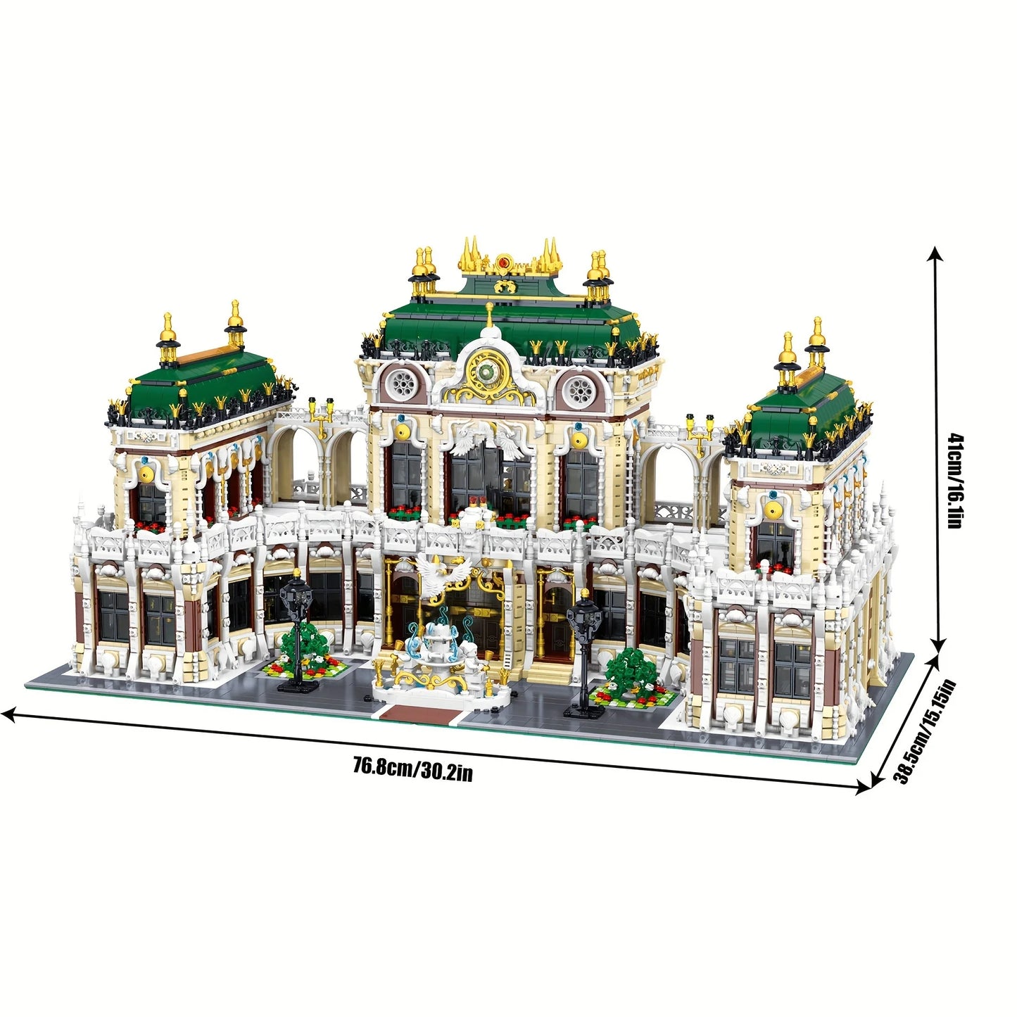 11930PCS Luxury Palace Building Blocks Street View Model MOC Small Particle Assembly Brick Toys Ideal Holiday Birthday Gifts