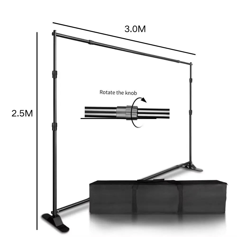 SH 2.4X3M Heavy Duty Background Stand Frame Heavy Outdoor Heavy Wall Stable Photography Studio Background Party Wedding