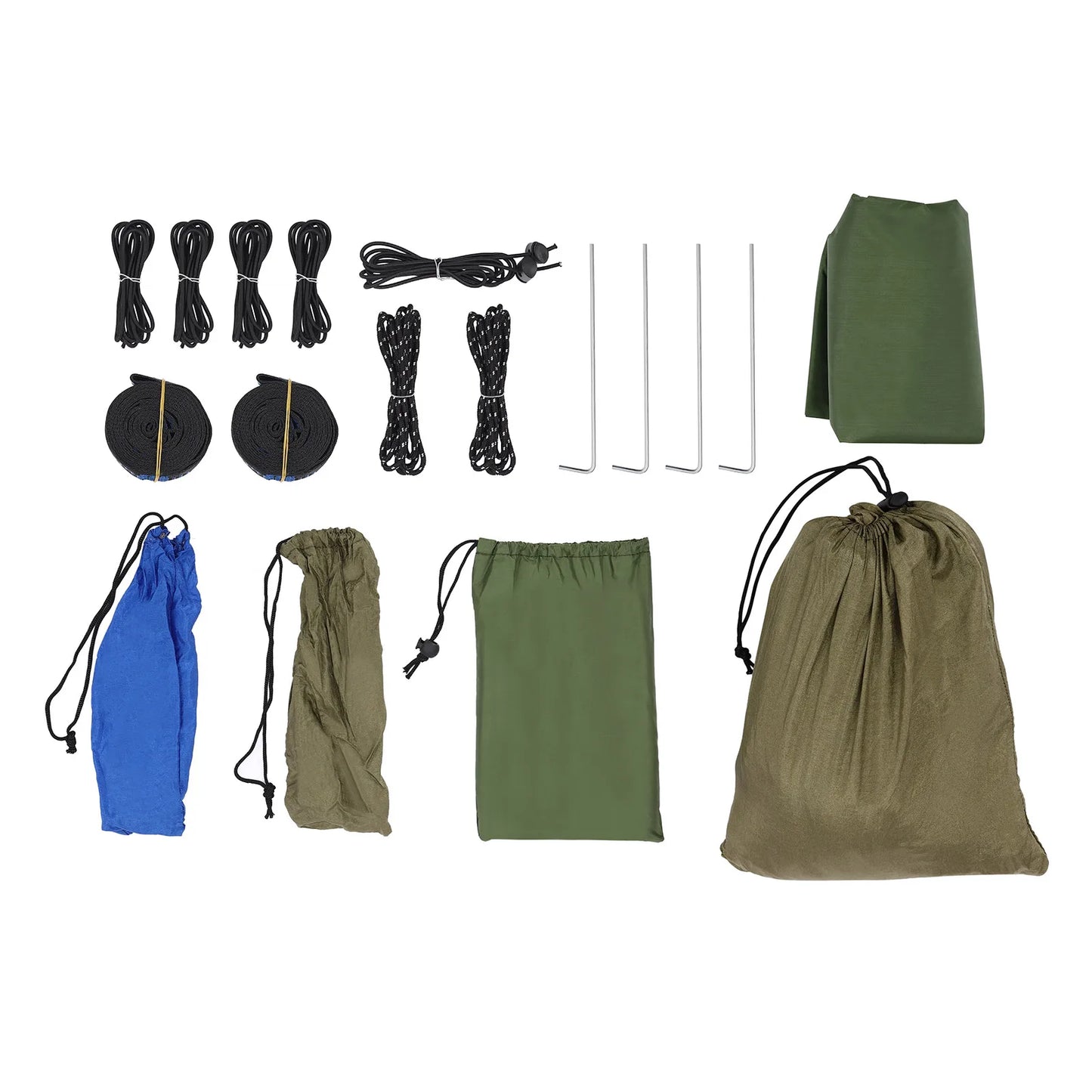 Portable Camping Hammock and Canopy Awning Olive Drab Beach Hammock Canopy