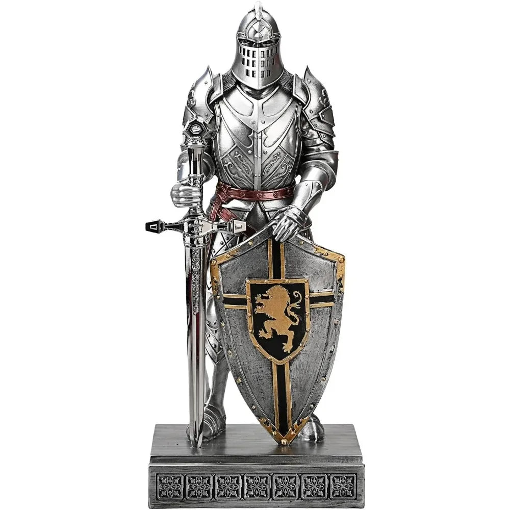King's Guard decorated Knight statue Desk, desk accessories Pen holder Pen holder Office and home paperweight