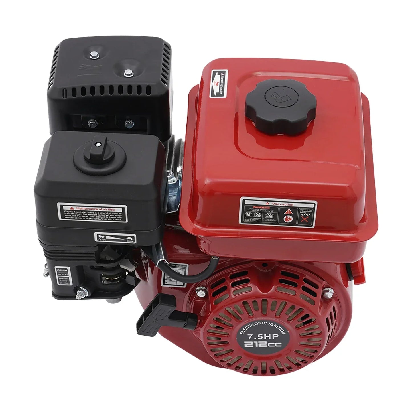 4-Stroke Diesel Engine Single Cylinder Air-Cooled Diesel Motor with Large Fuel Tank, Vertical Shaft Horizontal Diesel Engine