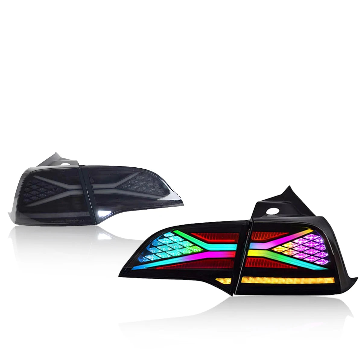 TYPY Car Lights For Tesla Model 3/Y RGB 2019-2022 Taillight LED Projetor Tail Lamp Daytime Running Light Automotive Accessories