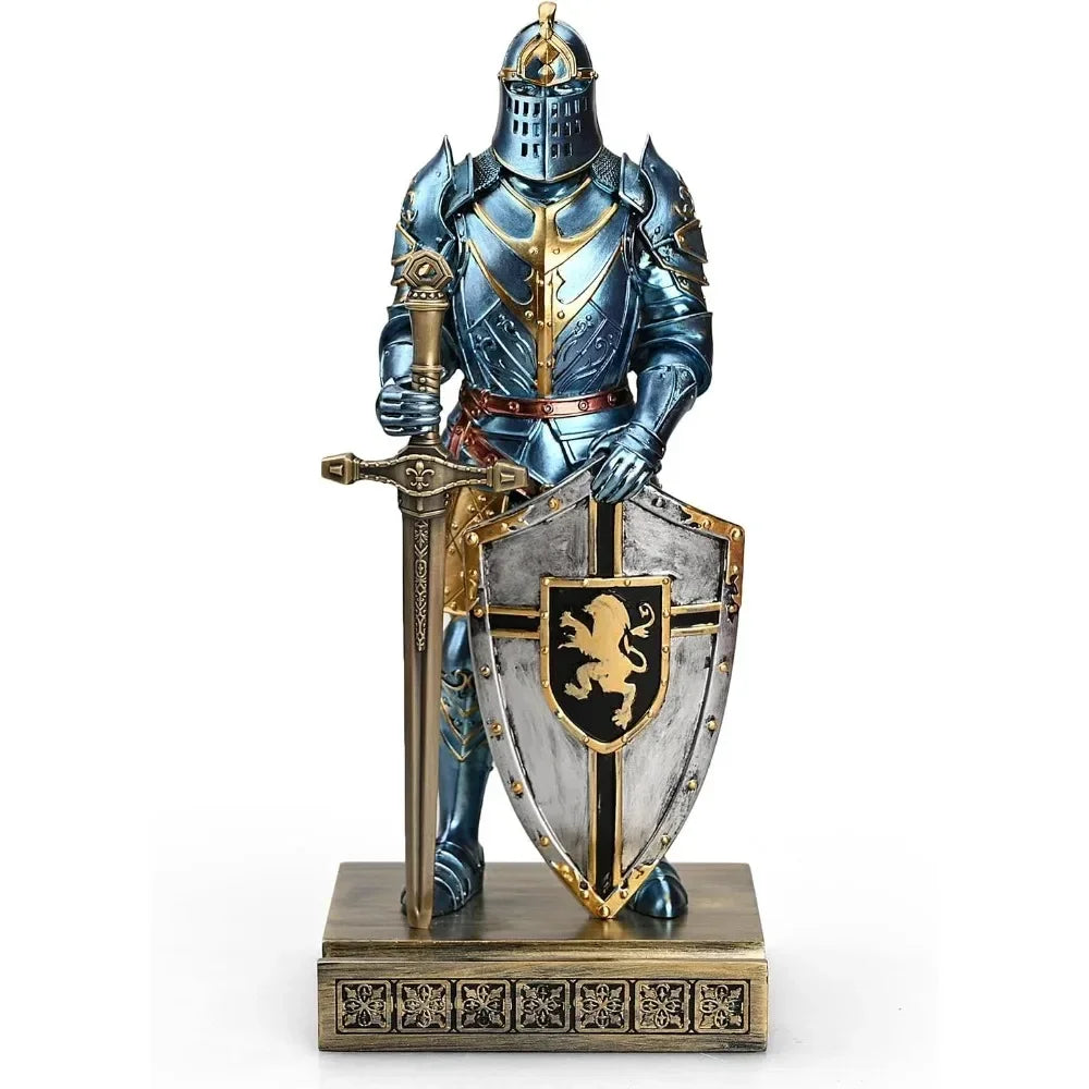 King's Guard decorated Knight statue Desk, desk accessories Pen holder Pen holder Office and home paperweight
