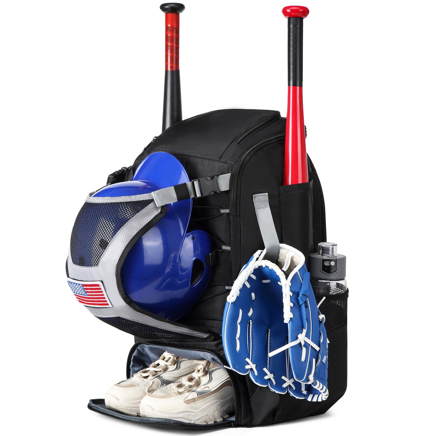 Softball Equipment Bag Baseball Backpack with Shoe Compartment Softball Bag for Youth Large Capacity Sport Baseball Backpack