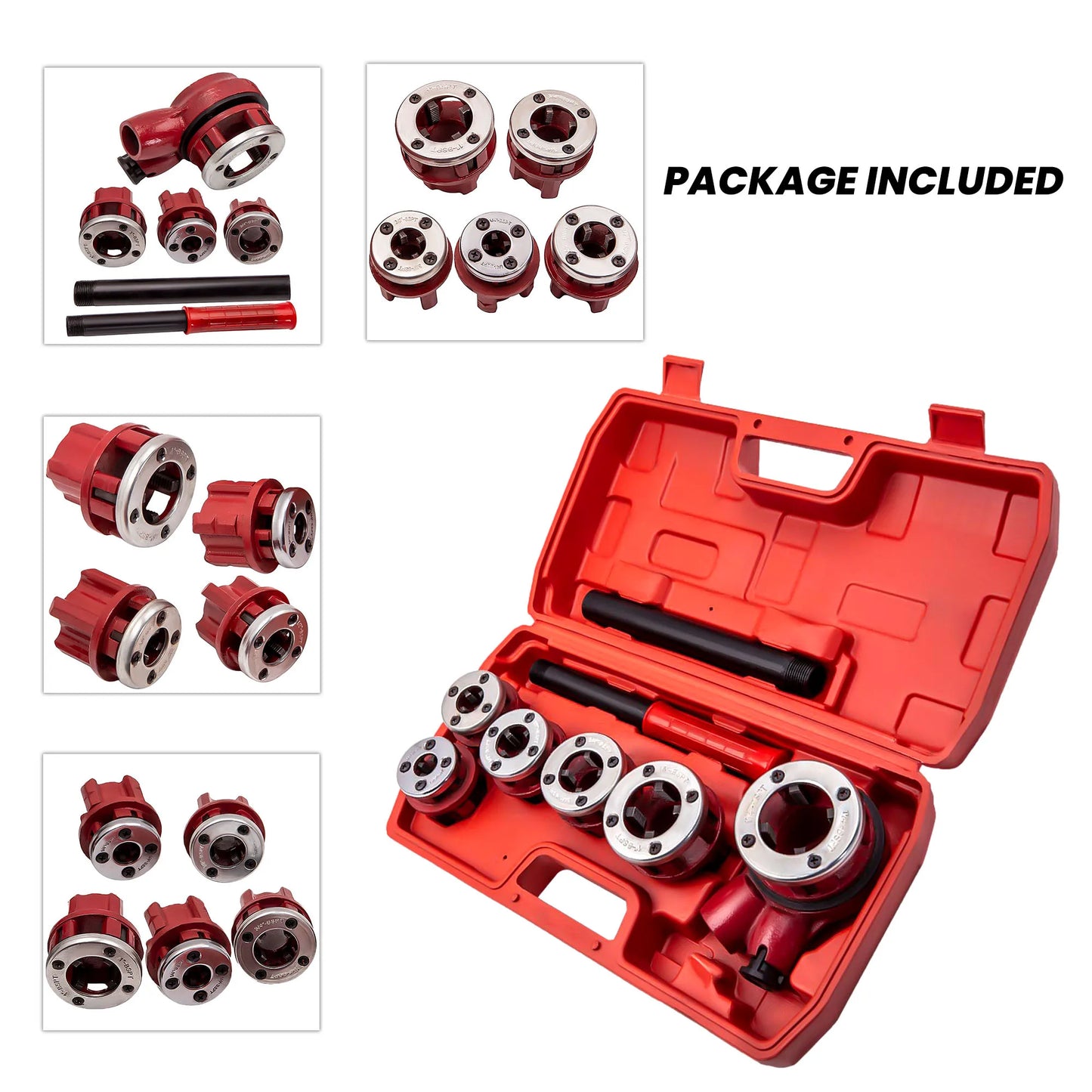 Ratchet Pipe Thread Threader Die Handle Tool Pipe Thread Dies Handle Threading