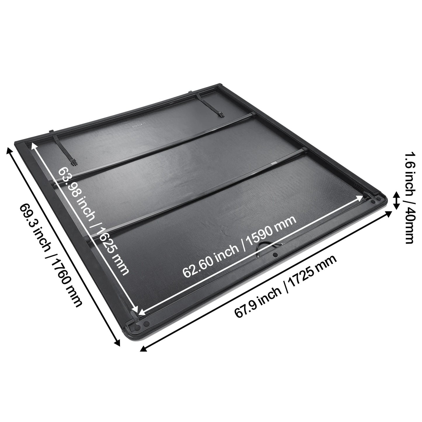 SucceBuy Truck Bed Cover Roll Up Truck Bed Tonneau Cover Compatible with 2009-2024 Ford F-150 Styleside Bed for 5.5 x 5.4 ft Bed