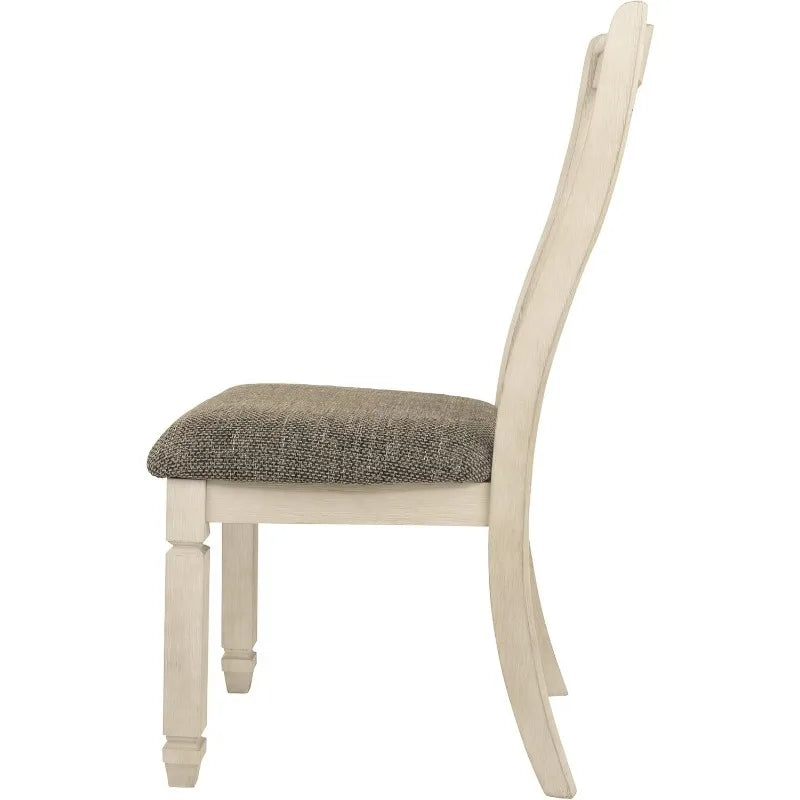 Bolanburg 20" Upholstered Dining Room Chair, Set of 2, Antique White