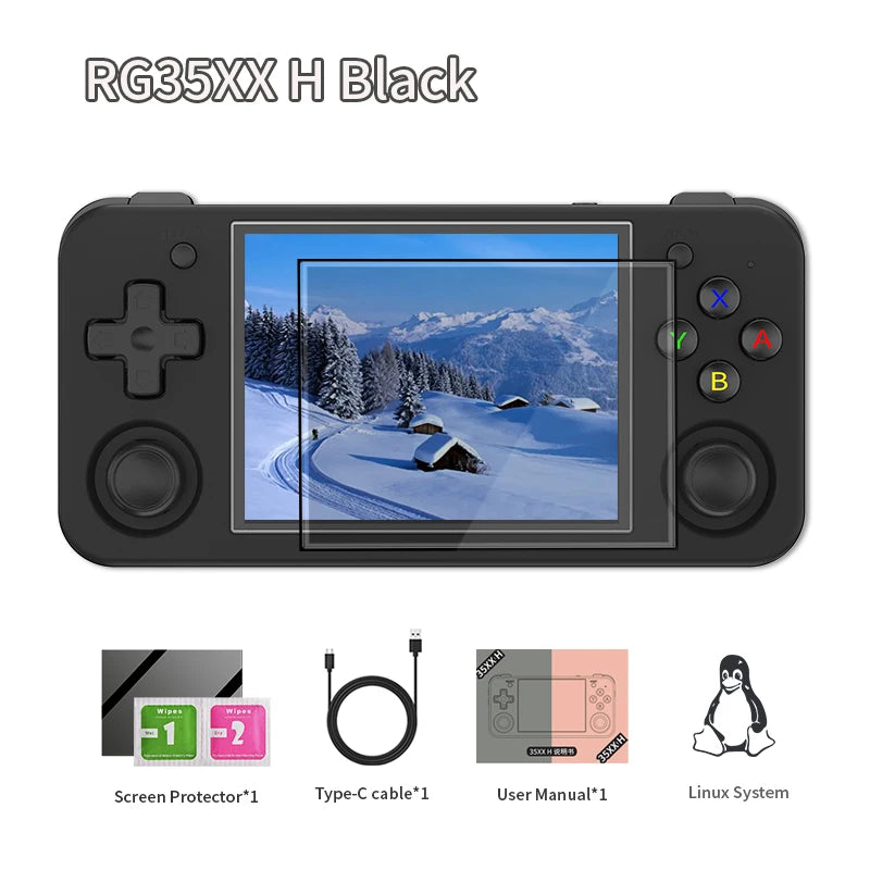 ANBERNIC RG35XX H Handheld Game Console Linux 64bit Retro Video Gaming Players 5K Classic Games Support HD Output WIFI Bluetooth