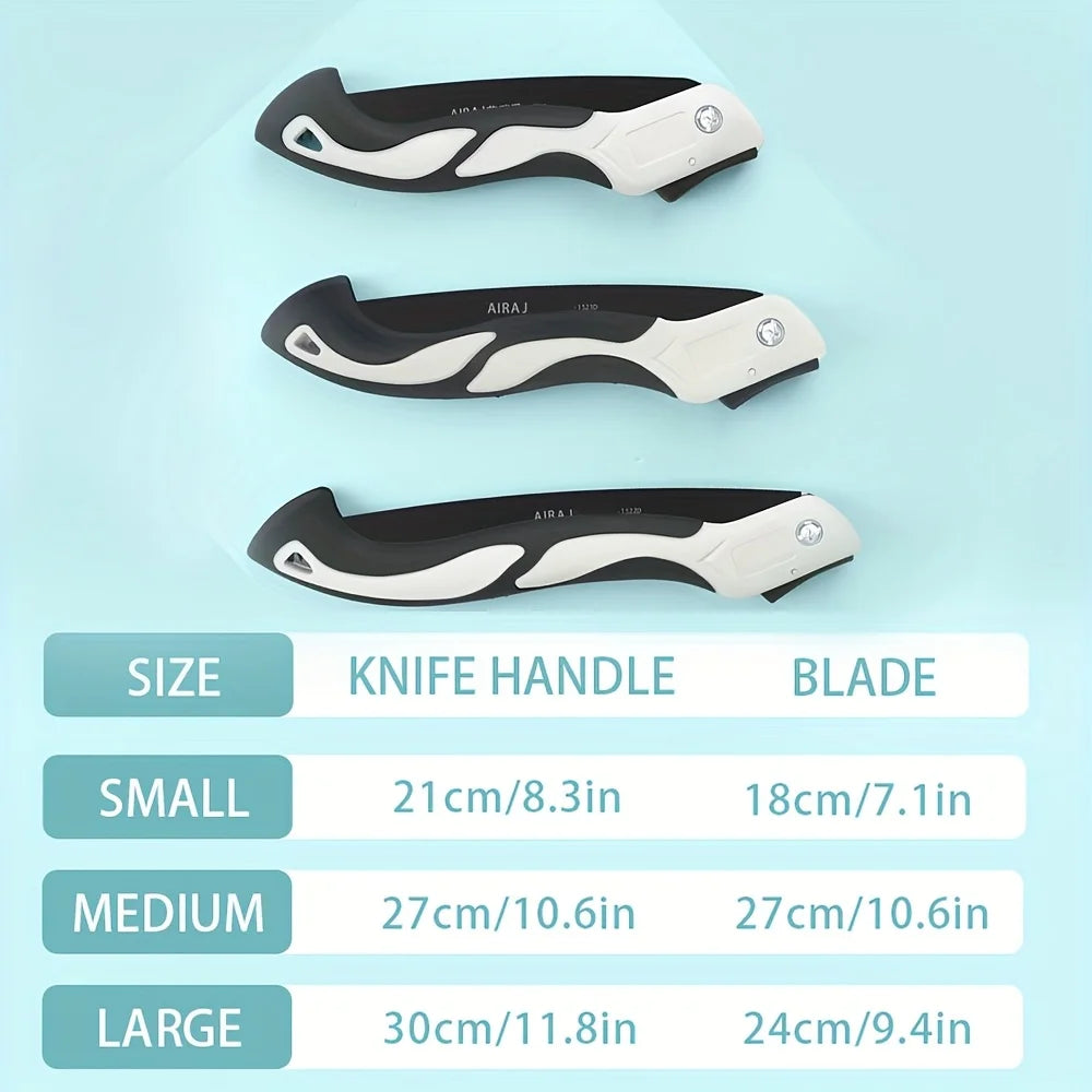 AIRAJ 3PCS Woodworking Folding Saw Multifunction Cutting Wood Sharp Camping Garden Prunch Saw Tree Chopper KnifeHand Tools,Suita