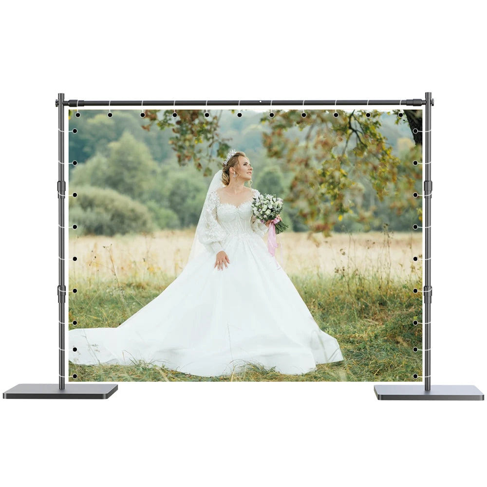 SH 2.4X3M Heavy Duty Background Stand Frame Heavy Outdoor Heavy Wall Stable Photography Studio Background Party Wedding