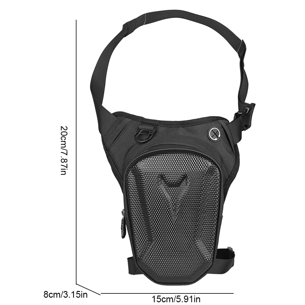 EVA Hard Shell Leg Bag Motorcycle Waist Bag Hip Bum Pack Leg Side Bag Waterproof Motorcycle Bag Backpack Outdoor Riding Cycling