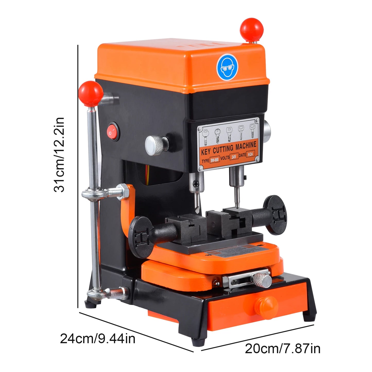 Key Duplicator Multifunctional Key Duplicating Machine House Door Car Locksmith Tools, 110V Cutter for Cutting Metal Objects