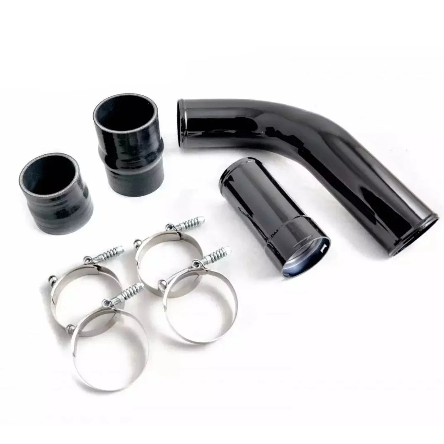 Black Silver Hot Side Aluminum Intercooler Pipe Upgrade for Ford 6.7L Powerstroke Diesel 11-16 Engine Parts Cooling Systems