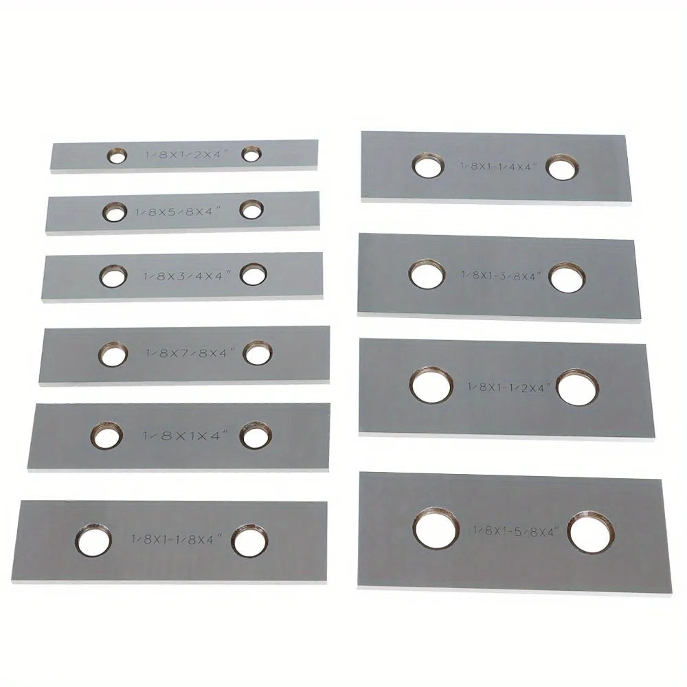 10 Pair 1/8 x 4-Inch Machinist Parallel Block Set Accuracy 0.0002in Hardened Gage Gauge Tool Blocks Set