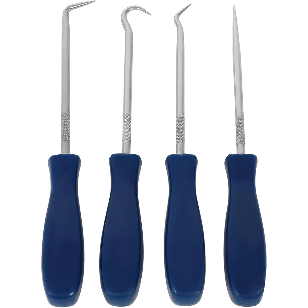 SCITOO 4 Piece Hook and Pick Set includes Precision 90 Degree, Hook, Combination and Straight Hooks and Picks Chrome, Vanadium S